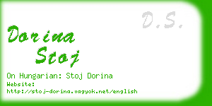 dorina stoj business card